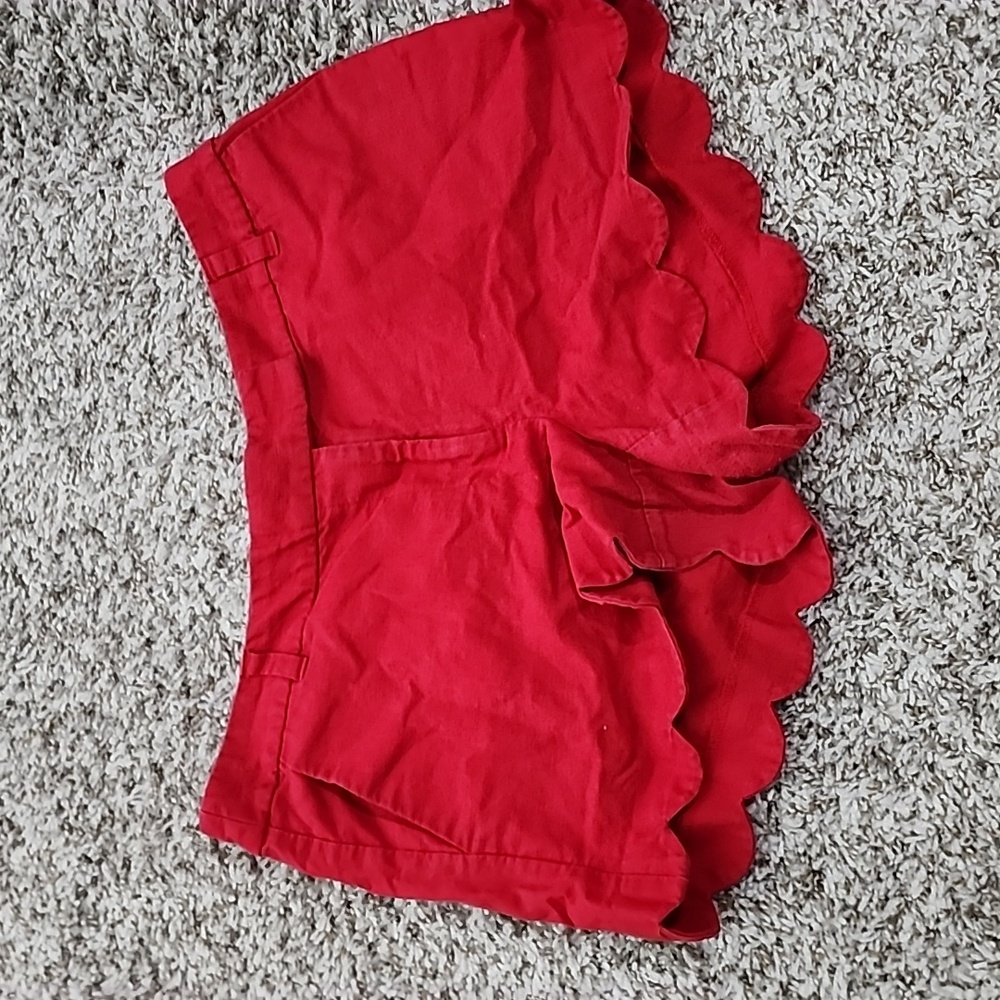 Red JCrew shorts size 12